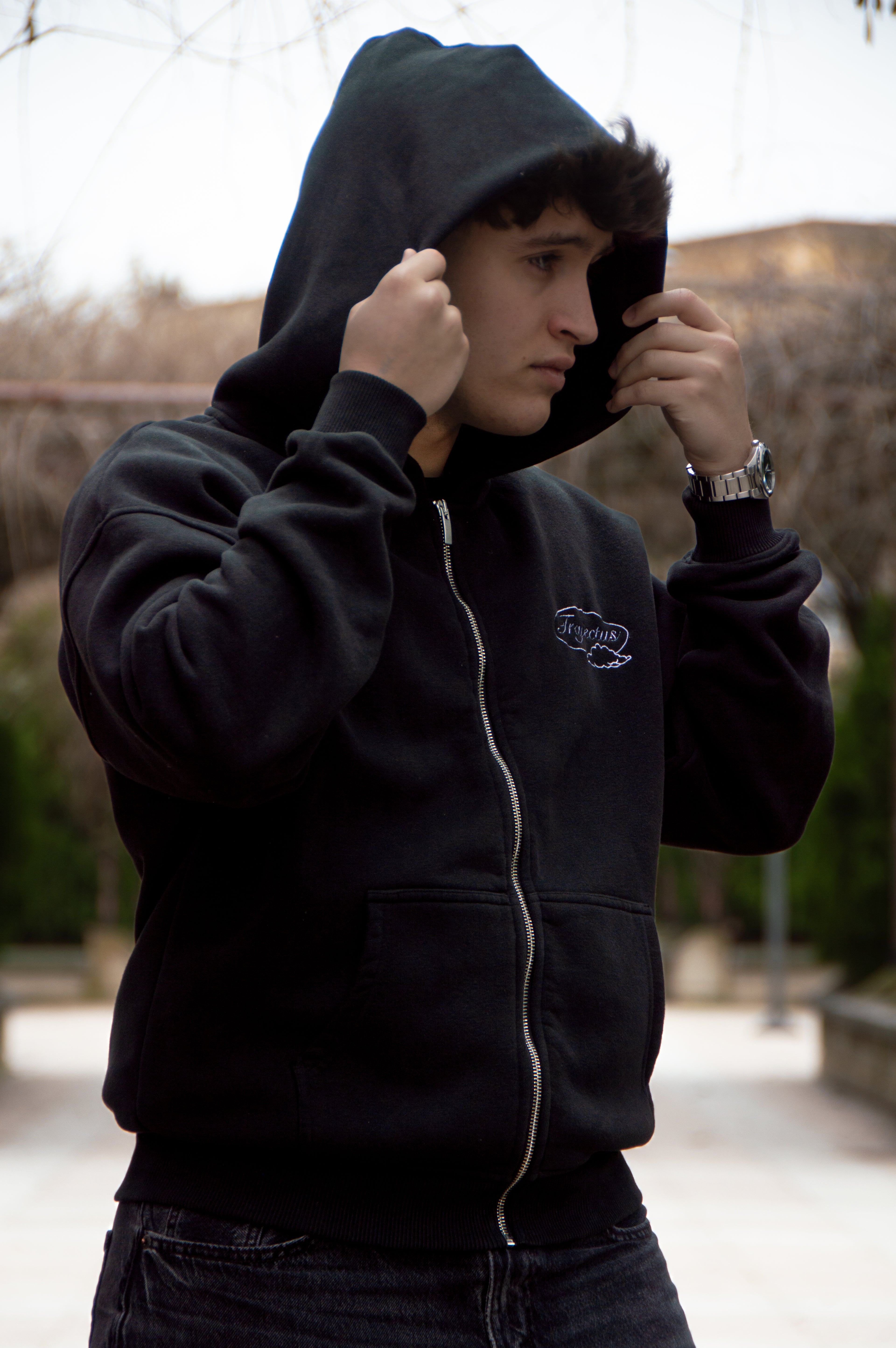 CHAQUETA ZIPPER "BLACK CLOUDS"